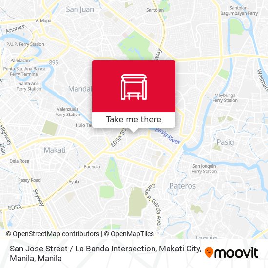 San Jose Street / La Banda Intersection, Makati City, Manila map