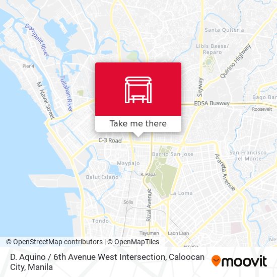 D. Aquino / 6th Avenue West Intersection, Caloocan City map