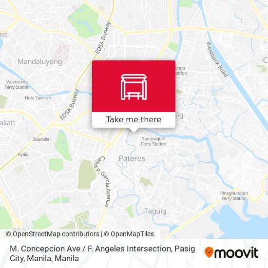 M. Concepcion Ave / F. Angeles Intersection, Pasig City, Manila map