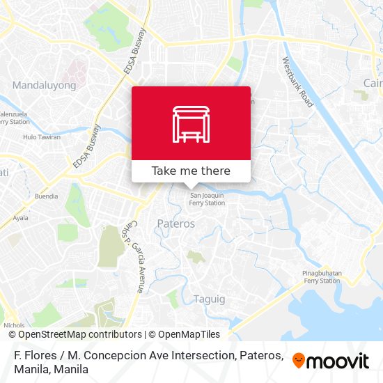 F. Flores / M. Concepcion Ave Intersection, Pateros, Manila map