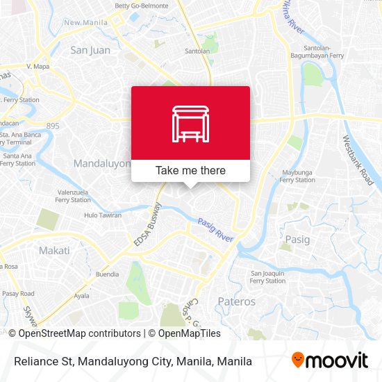 Reliance St, Mandaluyong City, Manila map