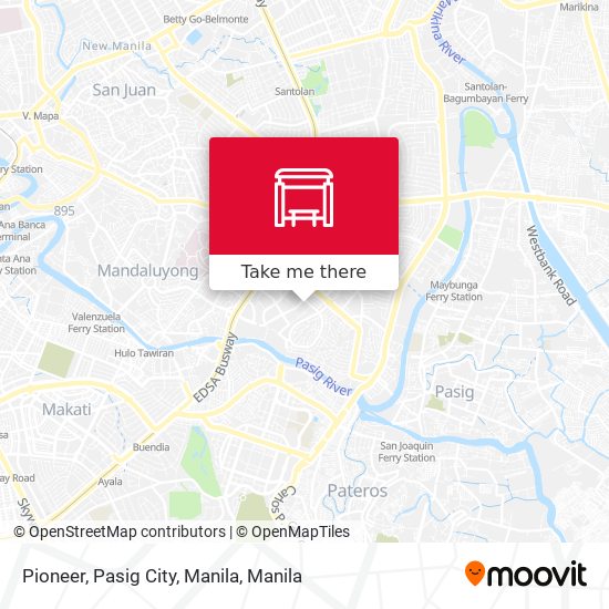 Pioneer, Pasig City, Manila map
