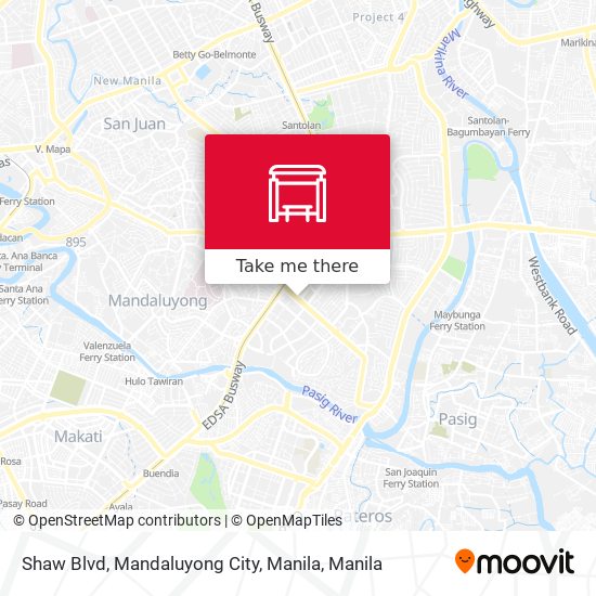 Shaw Blvd, Mandaluyong City, Manila map