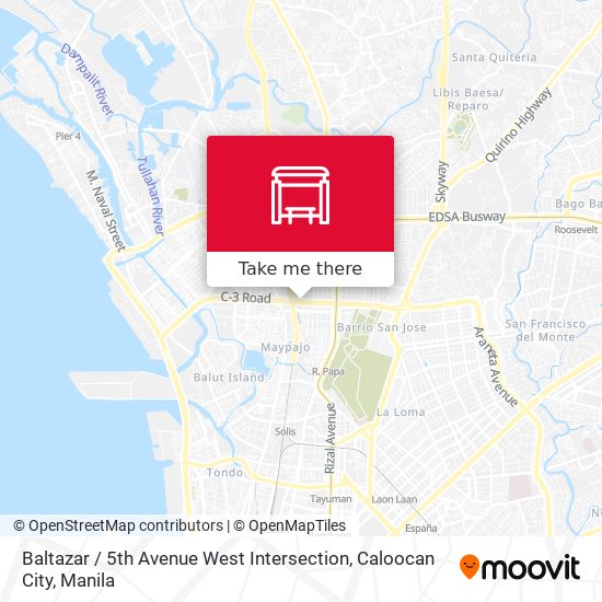 Baltazar / 5th Avenue West Intersection, Caloocan City map