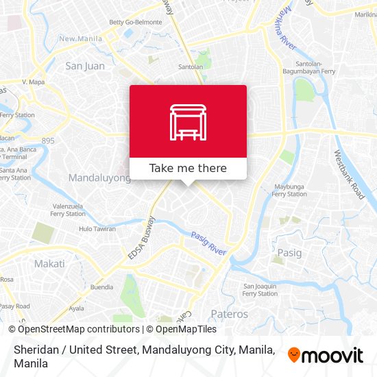 Sheridan / United Street, Mandaluyong City, Manila map