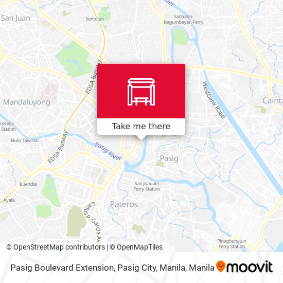 Pasig Boulevard Extension, Pasig City, Manila map