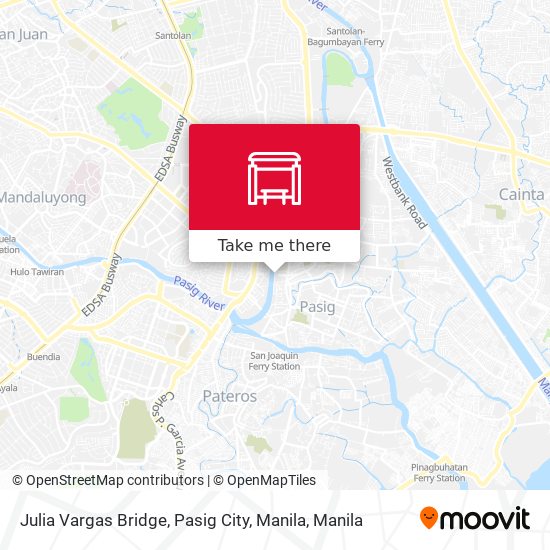 Julia Vargas Bridge, Pasig City, Manila map