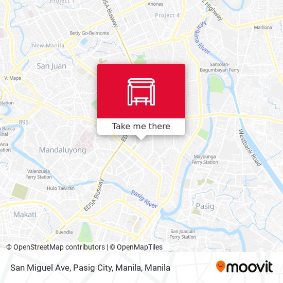 San Miguel Ave, Pasig City, Manila map