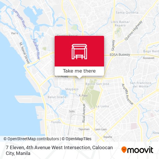 7 Eleven, 4th Avenue West Intersection, Caloocan City map