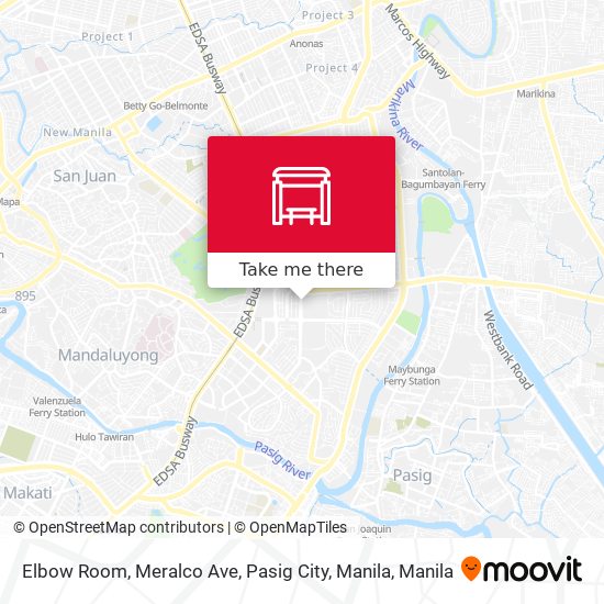 Elbow Room, Meralco Ave, Pasig City, Manila map