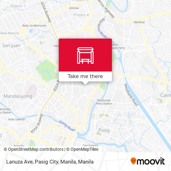 Lanuza Ave, Pasig City, Manila map