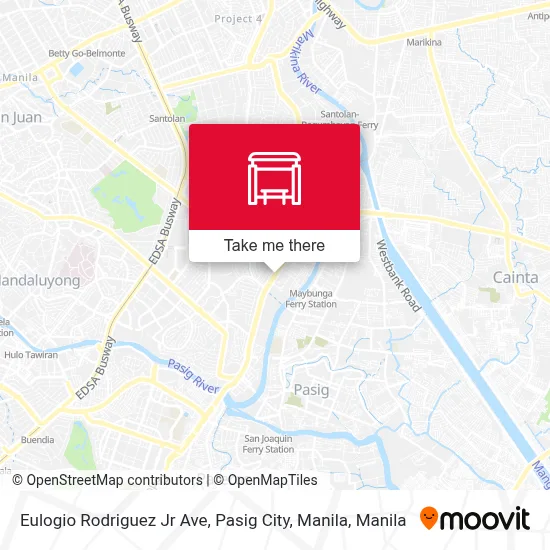 Eulogio Rodriguez Jr Ave,  Pasig City, Manila map