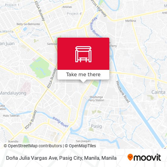 Doña Julia Vargas Ave, Pasig City, Manila map