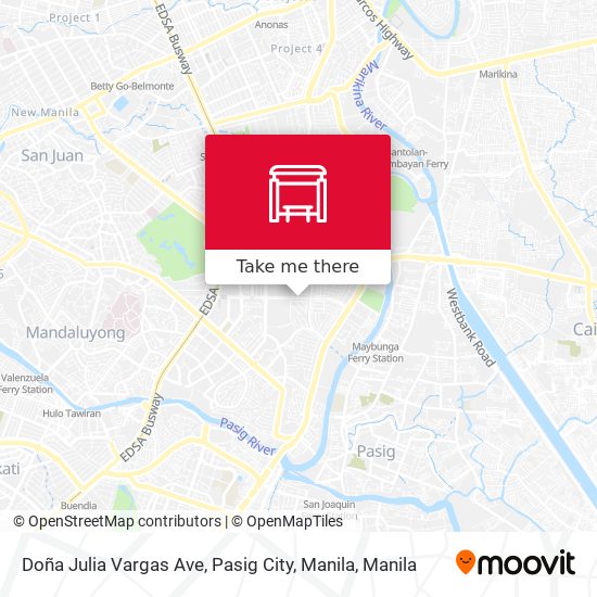 Doña Julia Vargas Ave, Pasig City, Manila map