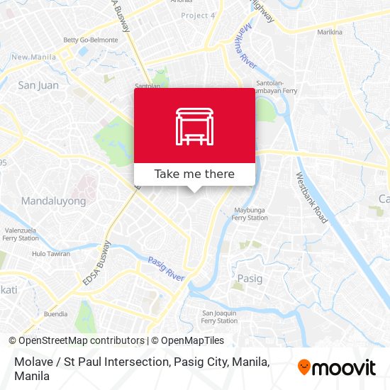 Molave / St Paul Intersection, Pasig City, Manila map