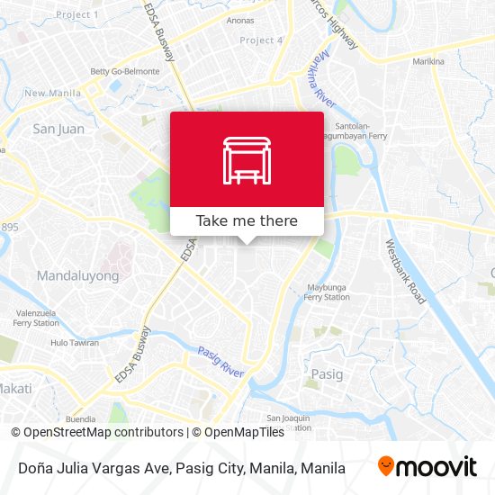 Doña Julia Vargas Ave, Pasig City, Manila map