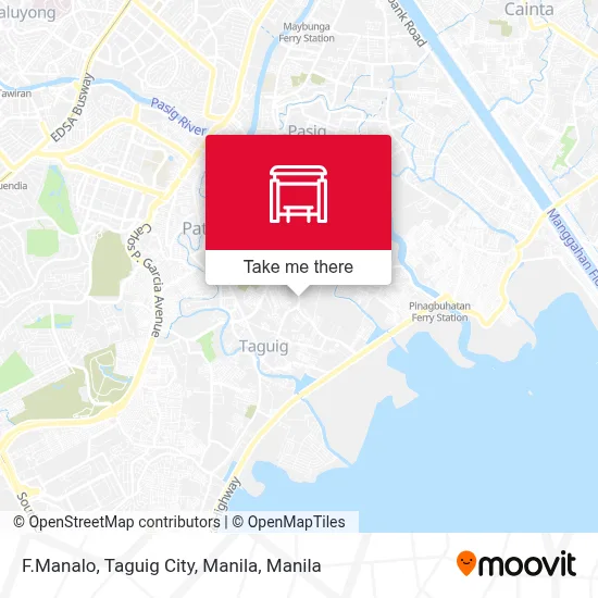 F.Manalo, Taguig City, Manila map