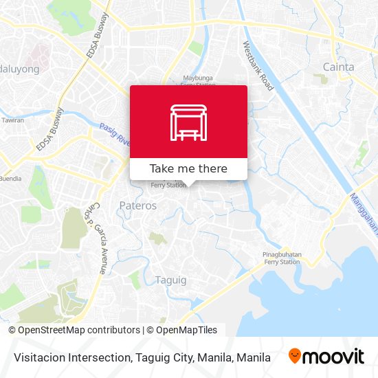 Visitacion Intersection, Taguig City, Manila map