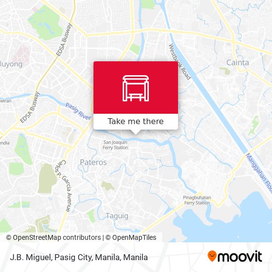 J.B. Miguel, Pasig City, Manila map