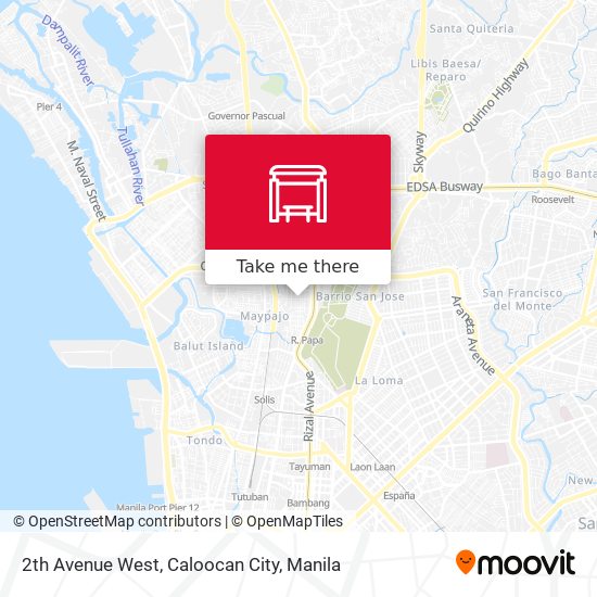 2th Avenue West, Caloocan City map
