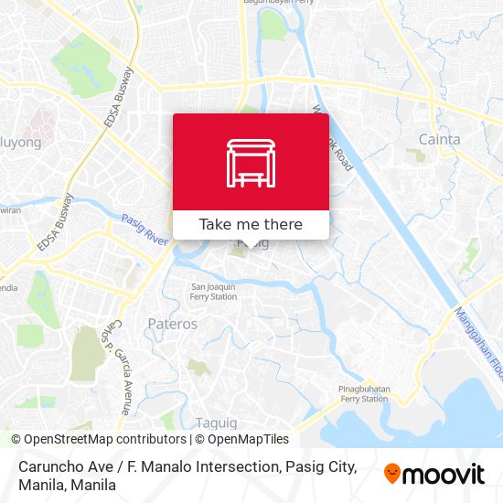 Caruncho Ave / F. Manalo Intersection, Pasig City, Manila map