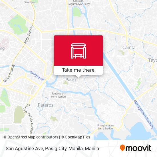 San Agustine Ave, Pasig City, Manila map