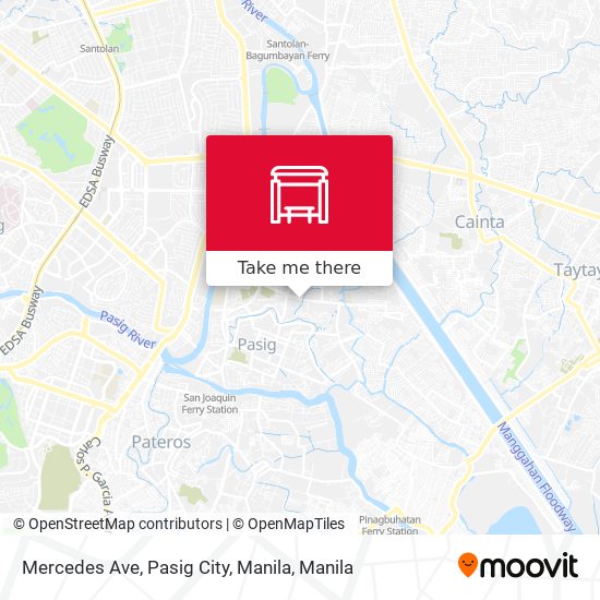 Mercedes Ave, Pasig City, Manila map