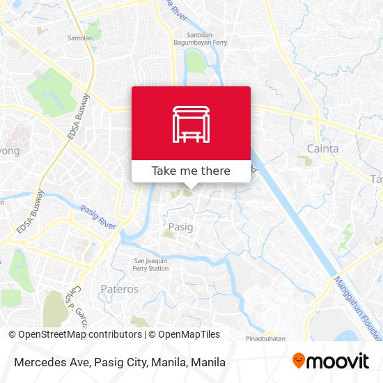Mercedes Ave, Pasig City, Manila map