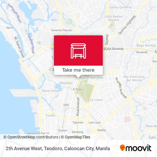 2th Avenue West, Teodoro, Caloocan City map