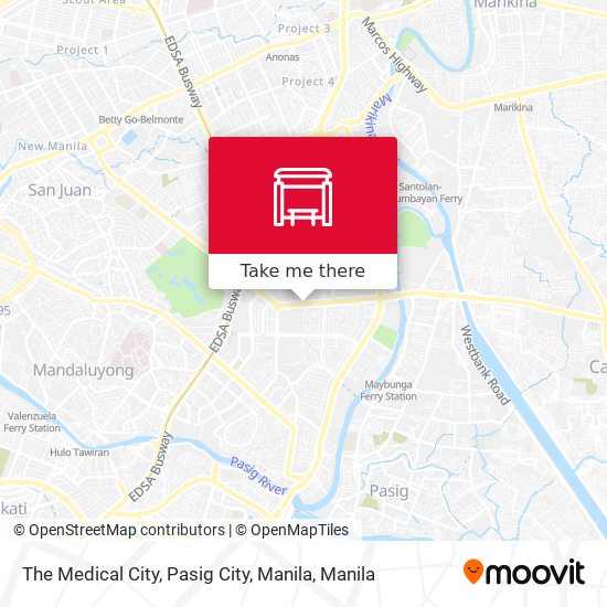 The Medical City, Pasig City, Manila map