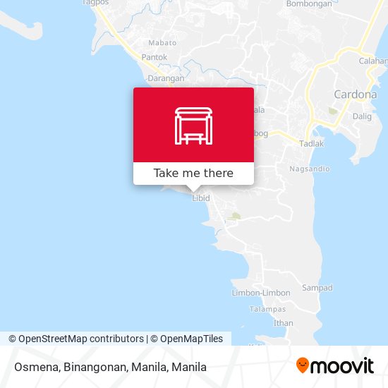 Osmena, Binangonan, Manila map