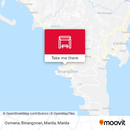 Osmena, Binangonan, Manila map