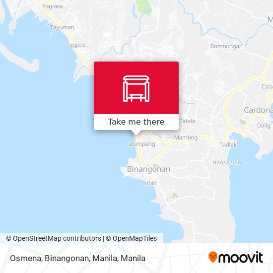 Osmena, Binangonan, Manila map