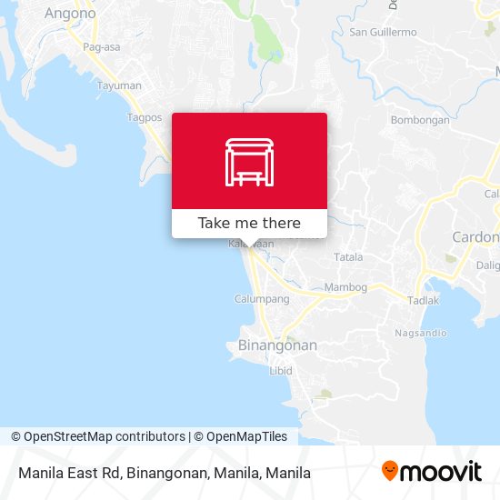 Manila East Rd, Binangonan, Manila map