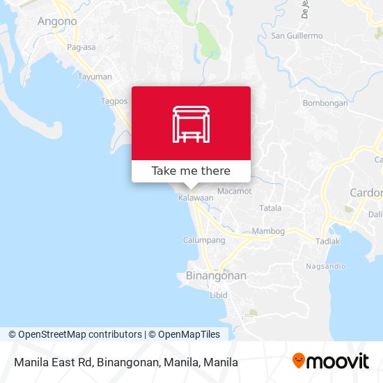 Manila East Rd, Binangonan, Manila map