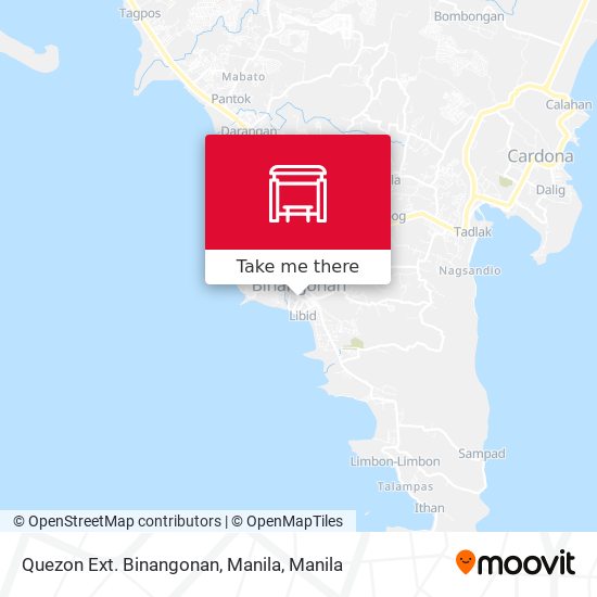 Quezon Ext. Binangonan, Manila map