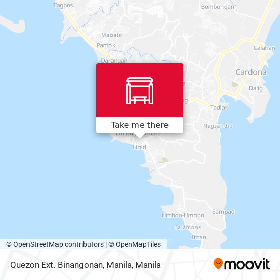 Quezon Ext. Binangonan, Manila map