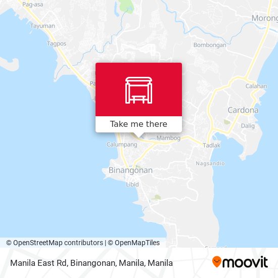 Manila East Rd, Binangonan, Manila map