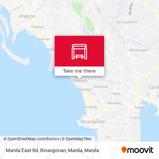 Manila East Rd, Binangonan, Manila map