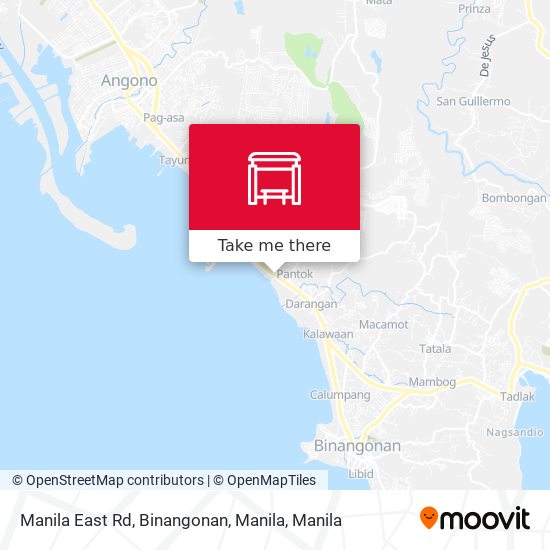 Manila East Rd, Binangonan, Manila map