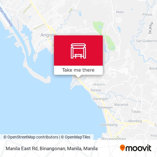 Manila East Rd, Binangonan, Manila map