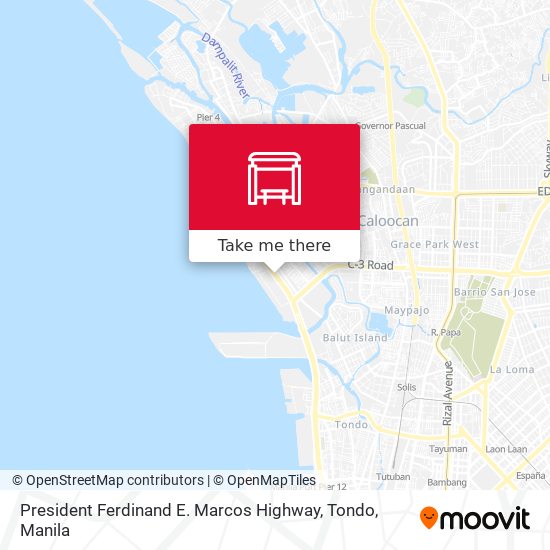President Ferdinand E. Marcos Highway, Tondo map