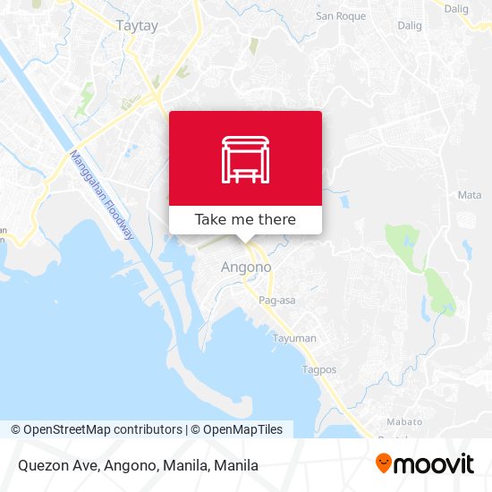 Quezon Ave, Angono, Manila map