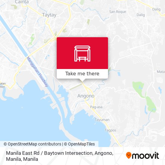 Manila East Rd / Baytown Intersection, Angono, Manila map