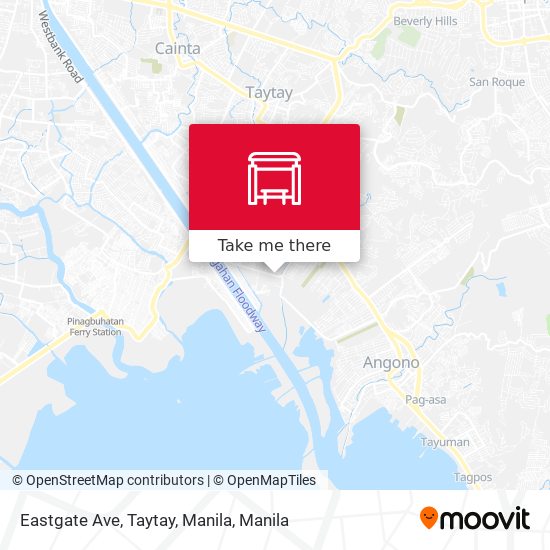 Eastgate Ave, Taytay, Manila map