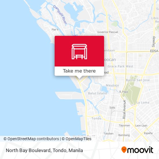North Bay Boulevard, Tondo map