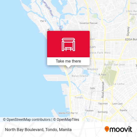 North Bay Boulevard, Tondo map