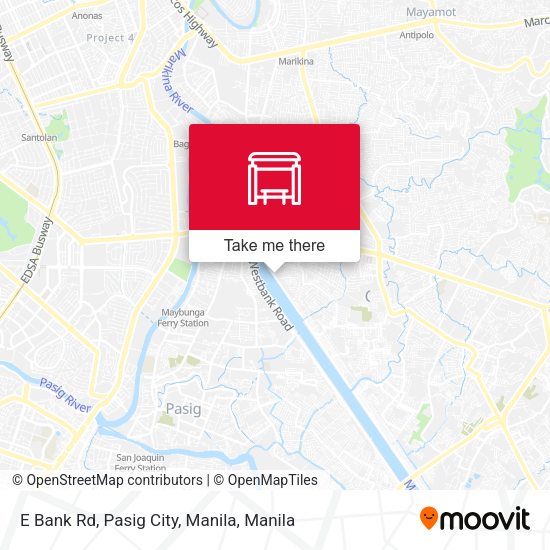 E Bank Rd, Pasig City, Manila map
