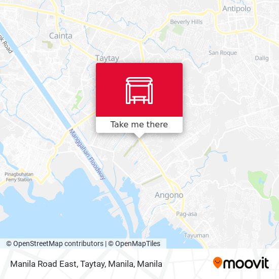 Manila Road East, Taytay, Manila map