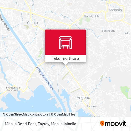 Manila Road East, Taytay, Manila map